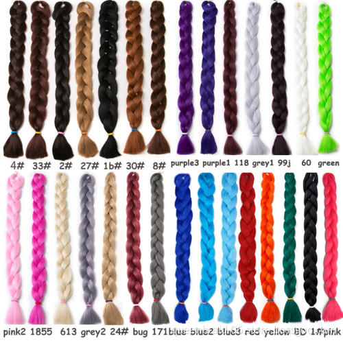 Wholesale 82" 165g Jumbo Braiding Hair Synthetic Hair Braids Hair Braiding Extensions